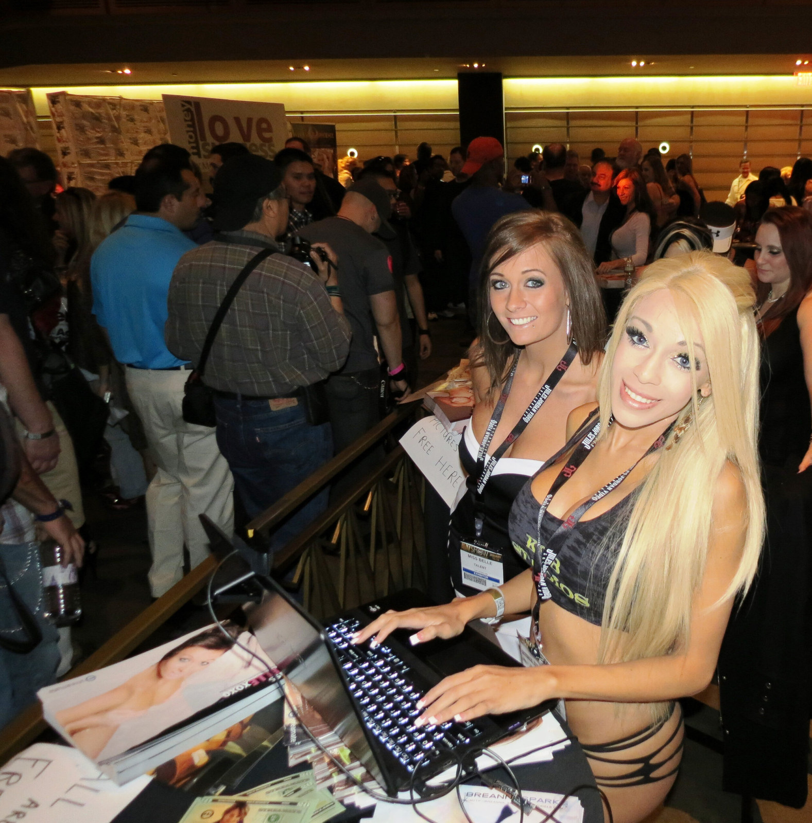 KGB Models team at an industry event