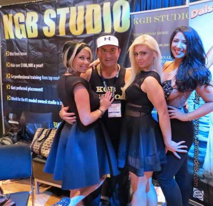KGB Models team at an industry event
